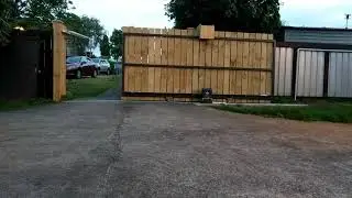 DIY sliding gate complete!