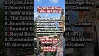 Top 10 Adults-Only Resorts for 2025! #AdultsOnlyResorts #LuxuryTravel2025 #CouplesGetaway