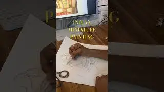 Rajasthani Princess Painting, Indian Miniature painting, Paid work for client.