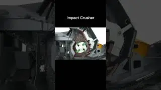 Impact crusher work site animation