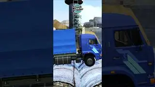 Daily Truck Spintires Mudrunner Eps 62. KAMAZ POWER! Towing a Massive Fuel Tanker Over Speed Bump