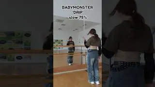[MIRRORED&SLOW] BABYMONSTER - 'DRIP' Dance Tutorial Slow 0.75x (1st chorus) #DRIP_Challenge