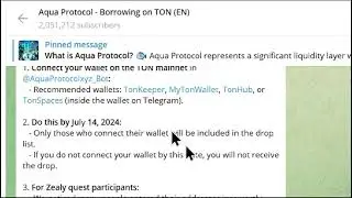 AQUA PROTOCOL WALLET CONNECT UPDATES| How To Aqua Protocol wallet process