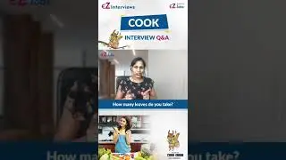 || Cook Interview Questions and Answers in English I How many leaves do you take?||