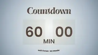 Aura Deep Work Timer &ndash; 60 Minutes | Calm Blue, No Music