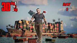 Can I Survive On Dangerous Cargo Ship 😬 | 30 DAYS ON SHIP GAMEPLAY #1