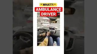 POV: AMBULANCE DRIVER *insane driving skills* WTF #ambulance #paramedics #ambulancedriver