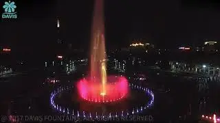 Passion dynamic musical fountain show for city public square, bringing enjoyment to citizens