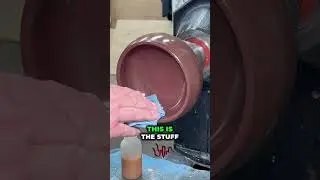Speed Turning a  Gloss Finish on wood turned  Bowl #woodturning #shorts
