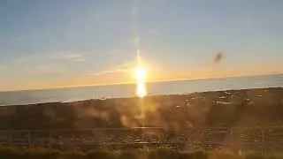 Cumbrian Coastline Sunset - Northern Rail Super Sprinter Class 156 156480 Workington to Whitehaven