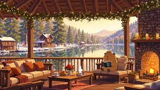 Warm Winter Porch Ambience with Smooth Lofi Chill Music ❄️Lofi Deep Focus to study/work/relax
