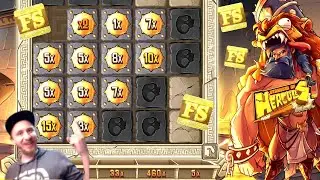 Huge WIN From Natty Super Bonus On Strength Of Hercules Slot Machine! Hacksaw Games!
