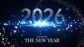Free Blue Particle Merry Christmas and 2026 New Year Wish Greeting Photo Slideshow Video-FlexClip