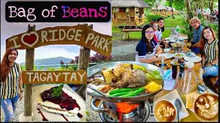RIDGEPARK KAINAN SA KUBO | TAGAYTAY | BULALO| OVERLOOKING TAAL VOLCANO| BAG OF BEANS |TWIN LAKES