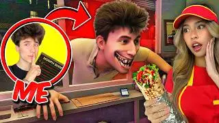 TROLLING My BESTIE With An ANOMALY ADMIN PANEL In Roblox SCARY Shawarma KIOSK [FT. ⁨@Kat⁩ ]