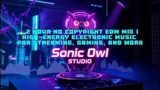 🔥 2 Hour No Copyright EDM Mix | High-Energy Electronic Music for Streaming/Gaming | Sonic Owl Studio