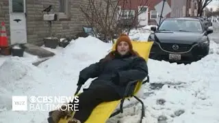 Baltimore leaders urge residents not to reserve shoveled parking spaces