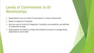 Inter-organizational Relationships