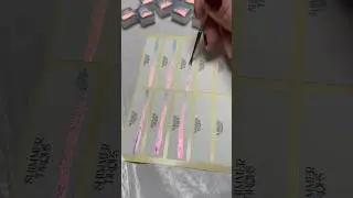 Painting labels for the December watercolour subscription box ￼#watercolor #subscriptionbox