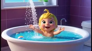 Splish, Splash, A Rainbow Bath | Colorful Water Song for Kids | Joyful Nursery Rhyme for Toddlers