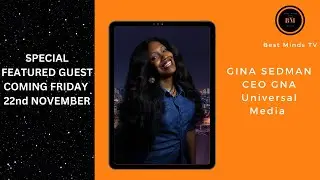 Gina Sedman New Album Feature  on Best Minds TV 22nd November