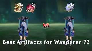 Best Artifacts for Wanderer ! Artifacts DMG Comparison!  [ Genshin Impact ]