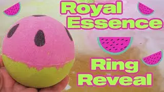 Royal Essence Ring Reveal - Watermelon Crush Bath Bomb DEMO!