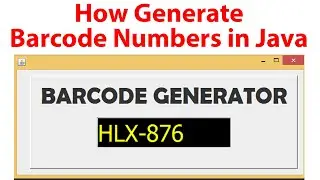 how generate barcode numbers in java