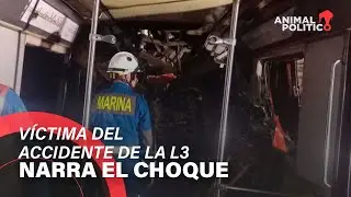 Víctima del choque en la línea 3 del metro narra cómo fue el accidente