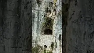 Shelter on the cliff,#cliff #cave #explore ##shelter #live #shorts ##viral
