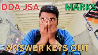 DDA JSA ANSWER KEYS OUT 🔥 MY SCORE 💯 TARGET SSC CHSL 🎯
