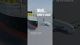 RMS Titanic vs Lockheed CL-1201 #lockheed #titanic #aviation #shiplovers #aviationgeek