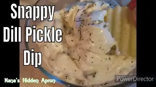 Dill Pickle Dip ~ Game day or party appetizer idea