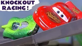 Toy Car Knockout Racing With Cars McQueen