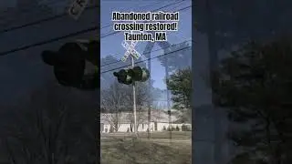 Abandoned railroad crossing restored! Taunton, MA #railrestro #train #railway #railroad