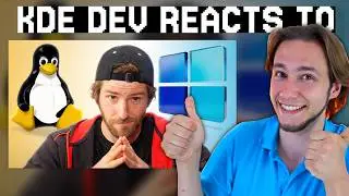 KDE Dev reacts to Linus Tech Tip ENTIRE Linux journey!