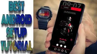 Best Android homescreen setup tutorial project  red and black