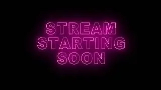 Pink Neon Stream Starting Soon Overlay Background backdrop Motion Graphics 4K 30fps COpyright Free