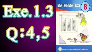 MATH CLASS 8 EXERCISE 1.3 QUESTION No. 4 AND 5 | EASY METHOD 