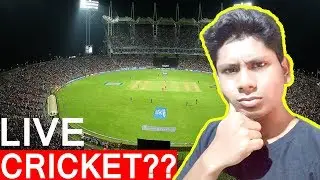 Cricket Match Live Broadcasting With Different Types Of Camera