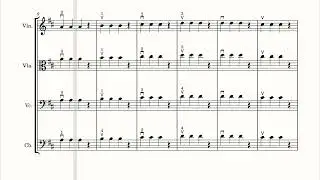 D Major Scale and Variations. One Octave. Score for Orchestra. Play Along. OrchestraPlayAlong.com