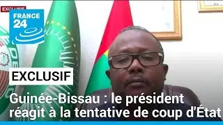Guinée-Bissau : le président réagit à la tentative de coup d'État sur France 24 • FRANCE 24