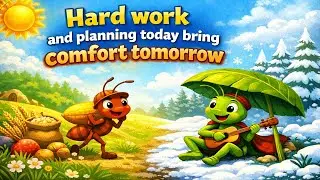 The Ant and the Grasshopper | English Classic Moral Story | Kids Wonder World TV | With Subtitles