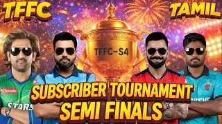 🎮 Cricket 24 Tamil Tournament LIVE 💥AS vs MS & BH vs MR | Semi Finals🏏 #cricket24 #BBL #rc24 #IPL