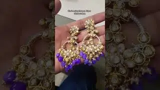 Beautiful Silver Moissanite Polki EarRing | Glorious Jewelcapes Jaipur Manufacturers #Rearings