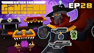 Enter The Gungeon A Farewell to Arms Ep28, MATANDO AL BOSS FINAL CON EL ARMA INICIAL - RUN DE CLON