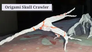 Origami Skull Crawler | Simplest way to making a skull crawler | No A4 paper