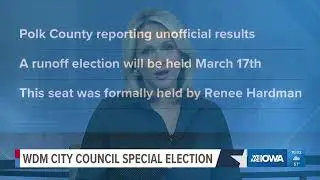 West Des Moines special election results: Vacant council seat to be decided in runoff
