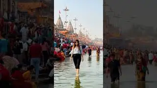Haridwar Ganga Ghat Vlog | Influencer Style Walk in Holy Ganga | Spiritual Cinematic Video #viral