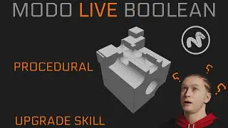 MODO TIPS | LIVE BOOLEAN IN MODO | Modo Tutorial | MODO PROCEDURAL BOOLEAN